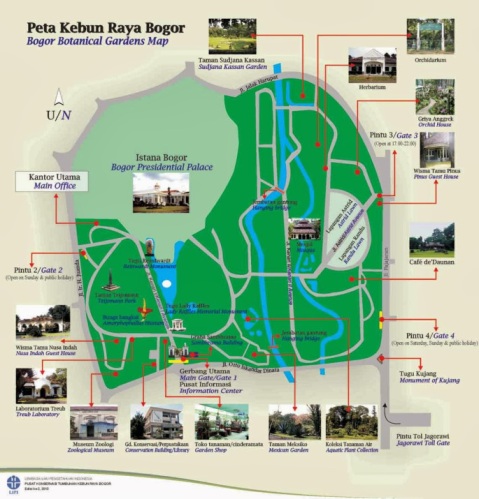 peta kebun raya Bogor
